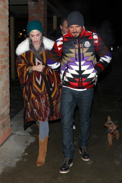 Katy Perry and Orlando Bloom in Aspen