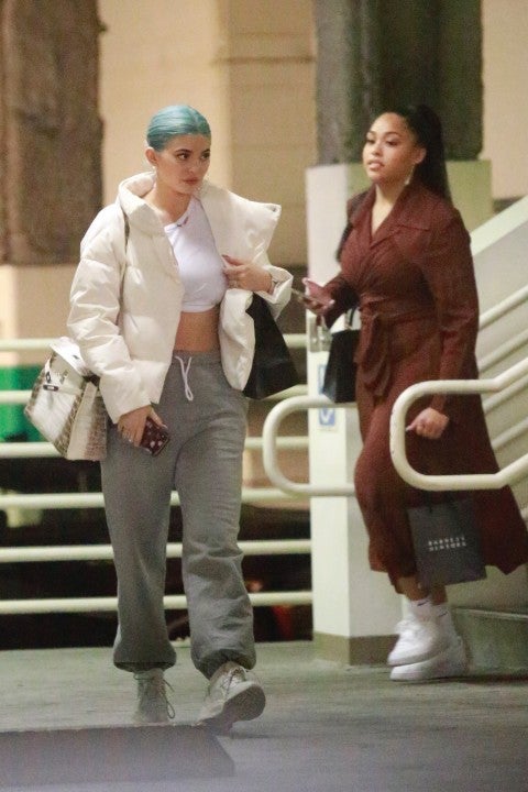 Kylie Jenner and Jordyn Woods shopping at Barneys