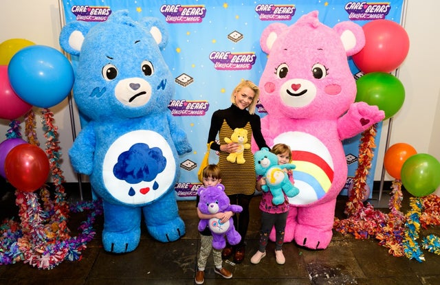 Jaime King brings kids to care bears event
