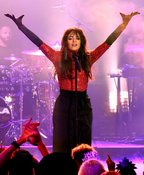 Camila Cabello performsa during Dick Clark's New Year's Rockin' Eve With Ryan Seacrest 2019 