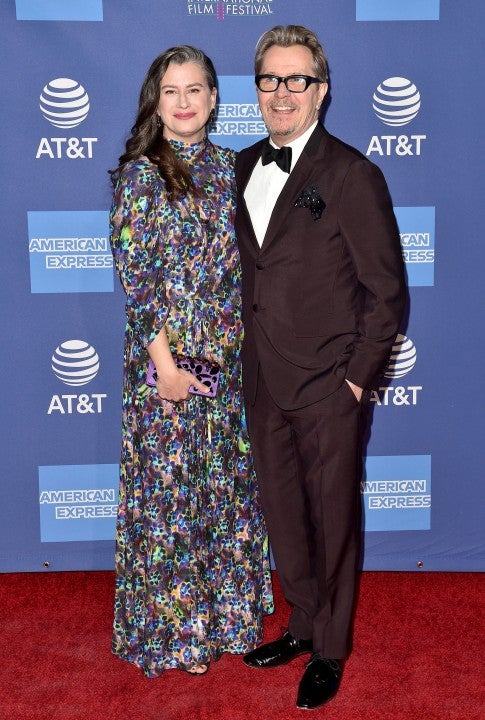 Gisele Schmidt and Gary Oldman at PSIFF gala 2019