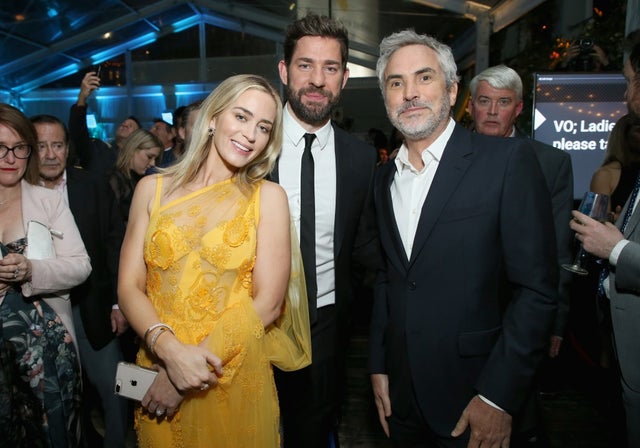 Emily Blunt, John Krasinski and Alfonso Cuarón 