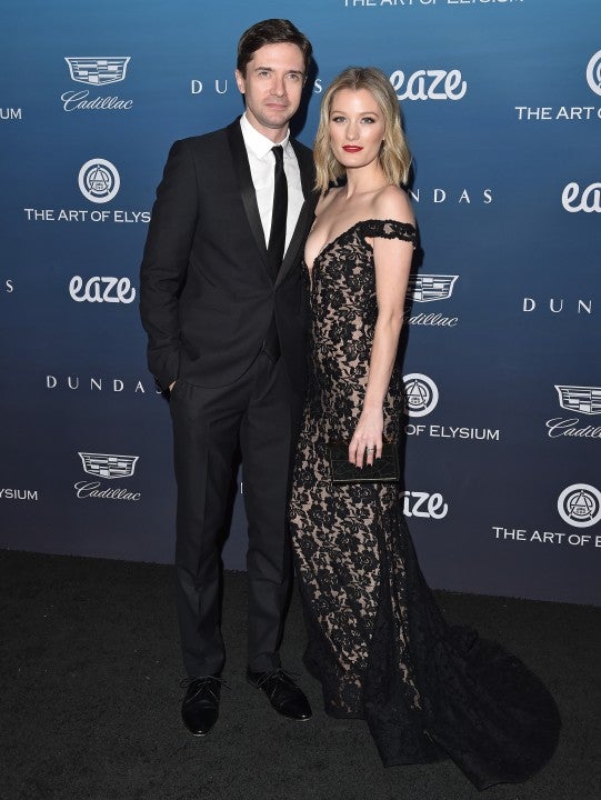 Topher Grace and Ashley Hinshaw at The Art of Elysium's 12th Annual Celebration 