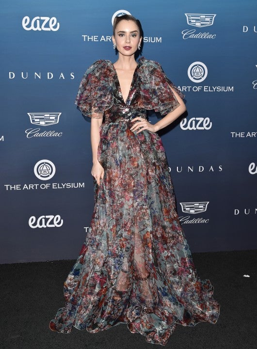 Lily Collins at The Art of Elysium's 12th Annual Celebration