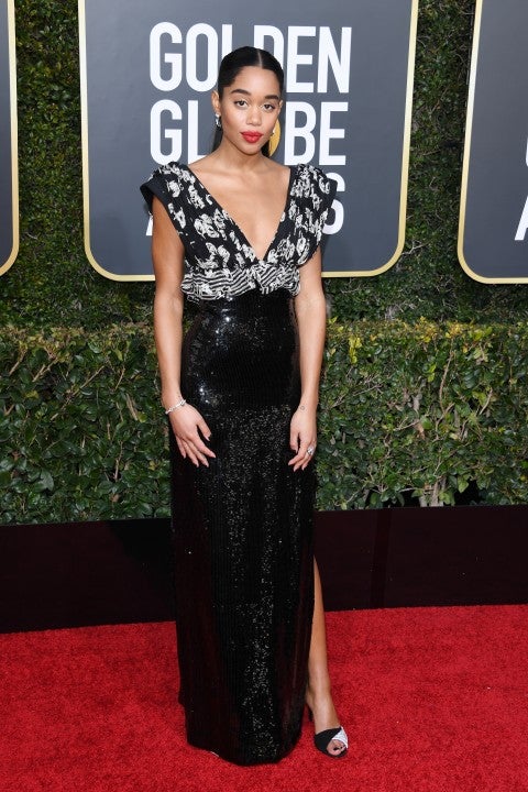 Laura Harrier at the 76th Annual Golden Globe Awards