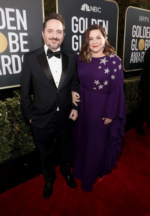 Ben Falcone and Melissa McCarthy at 2019 golden globes