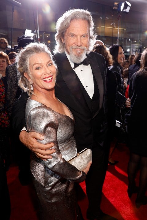 Susan Geston and Jeff Bridges at 2019 golden globes