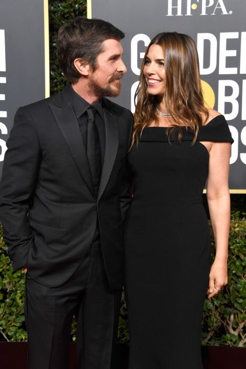 Christian Bale and Sibi Bale at 2019 golden globes