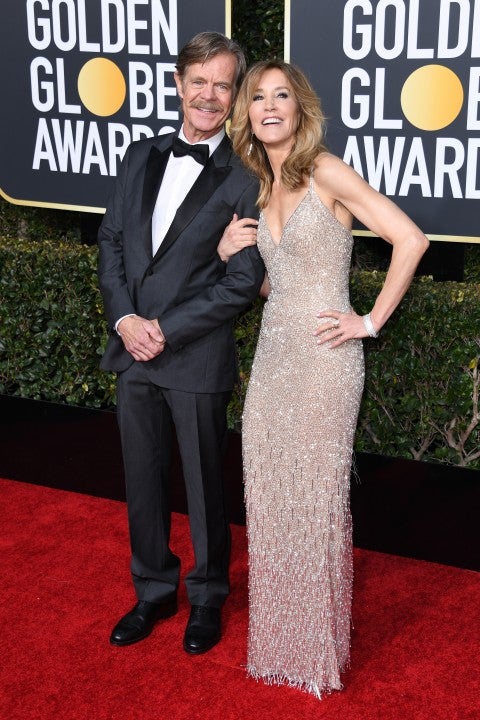 William H. Macy and Felicity Huffman at the 76th Annual Golden Globe Awards 