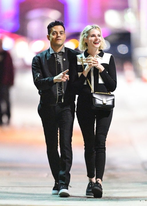 Rami Malek and Lucy Boynton in LA