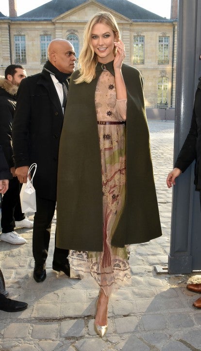 Karlie Kloss at Paris Fashion Week