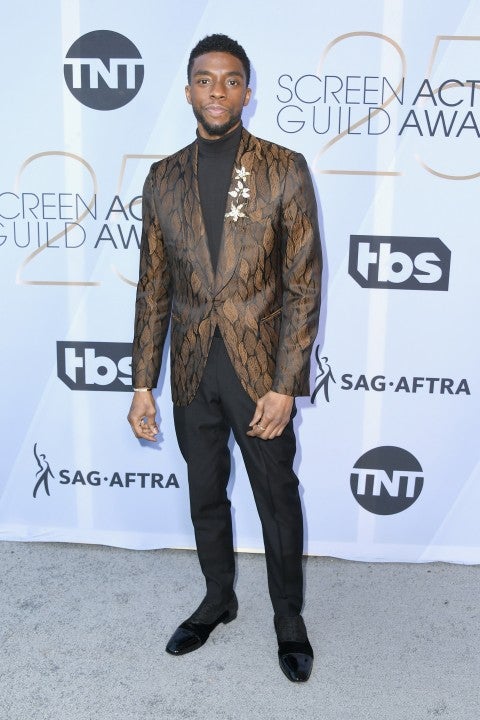 Chadwick Boseman at the 25th Annual Screen Actors Guild Awards