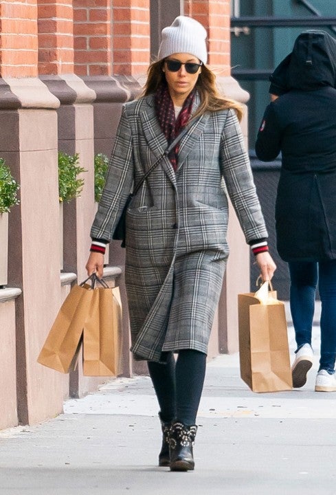 Jessica Biel shopping bags NYC