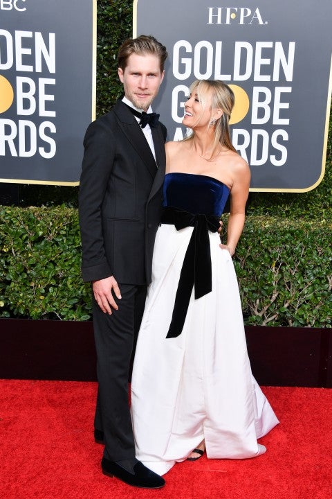 Karl Cook and Kaley Cuoco at 2019 golden globes