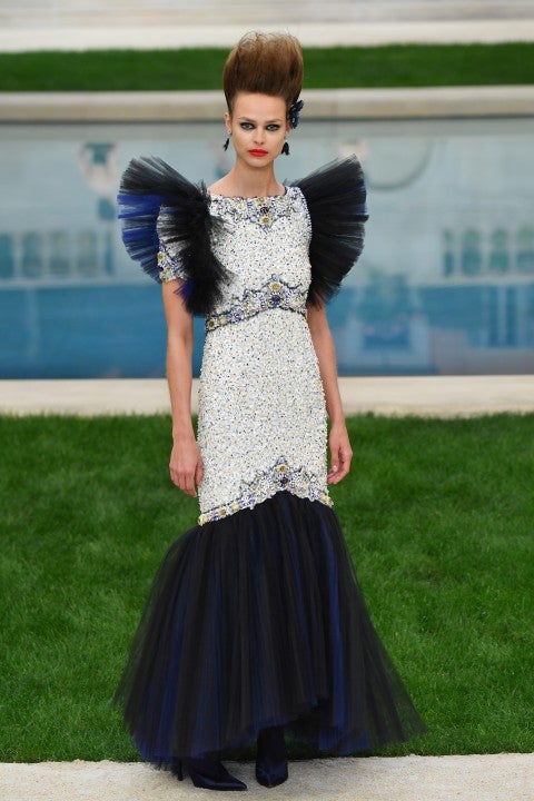 Chanel spring 2019 couture tulle dress