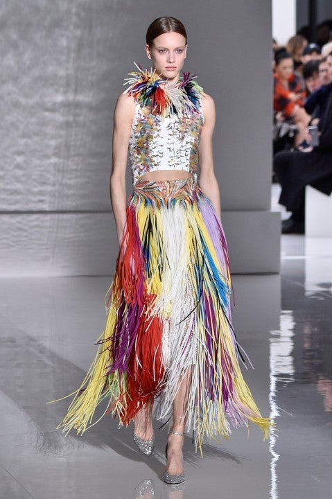 Givenchy spring 2019 couture fringe dress