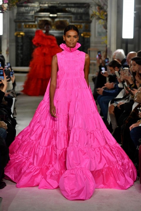 Valentino spring 2019 couture pink gown