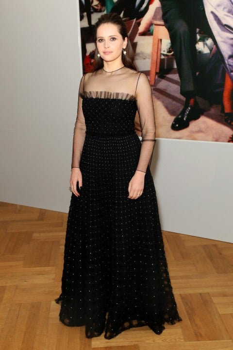 Felicity Jones at Christian Dior exhibition gala