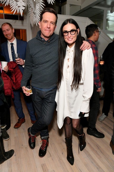 Ed Helms and Demi Moore at sundance 2019