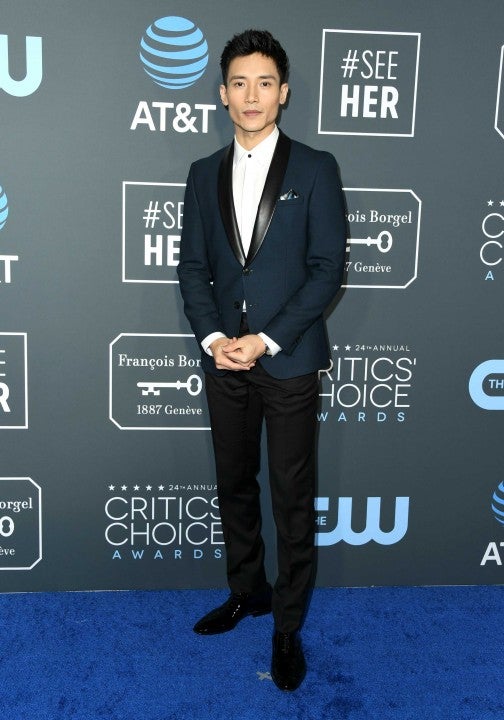 Harry Shum Jr. at the 2019 Critics' Choice Awards in Santa Monica on Jan. 13