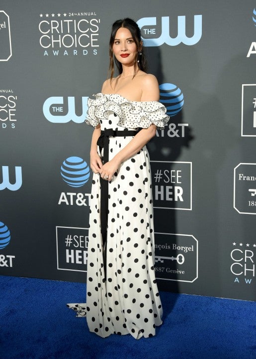 Olivia Munn at the 2019 Critics' Choice Awards in Santa Monica on Jan. 13