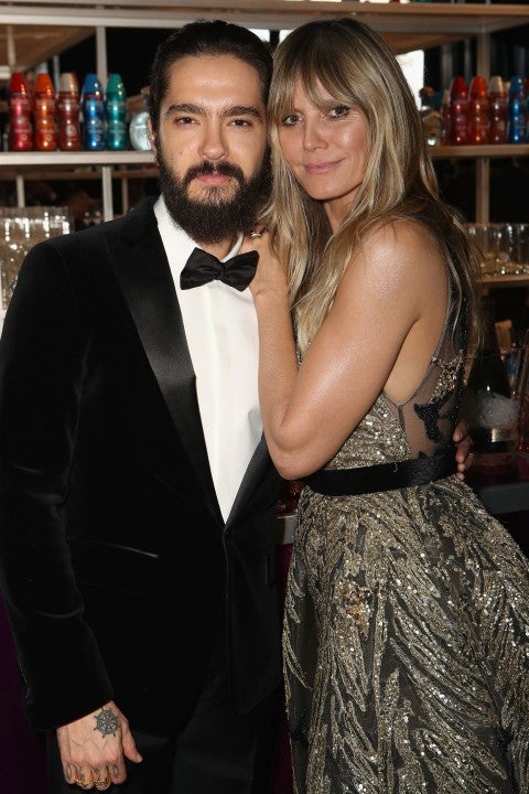 Tom Kaulitz and Heidi Klum attend the 27th annual Elton John AIDS Foundation Academy Awards Viewing Party 