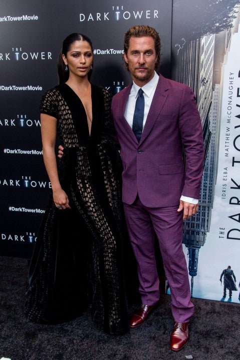 Camila Alves and Matthew McConaughey at 'The Dark Tower' New York premiere 