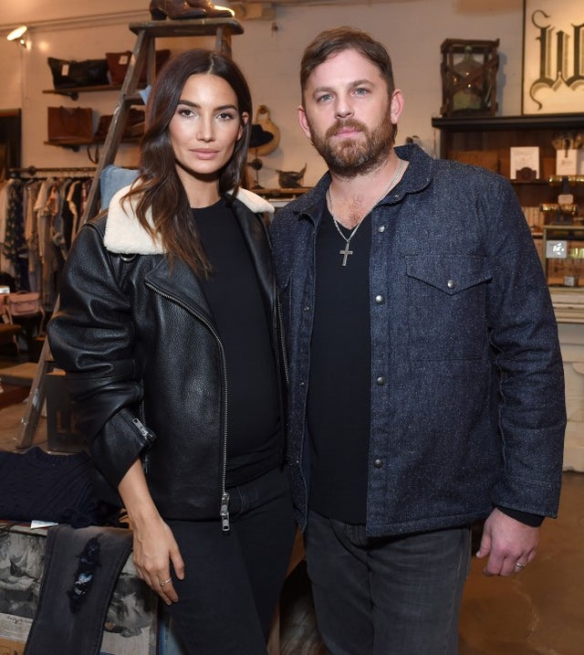 Lily Aldridge and Caleb Followill in Nashville in October 2018