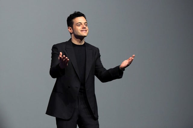 Rami Malek spoke onstage at the Outstanding Performer Award 