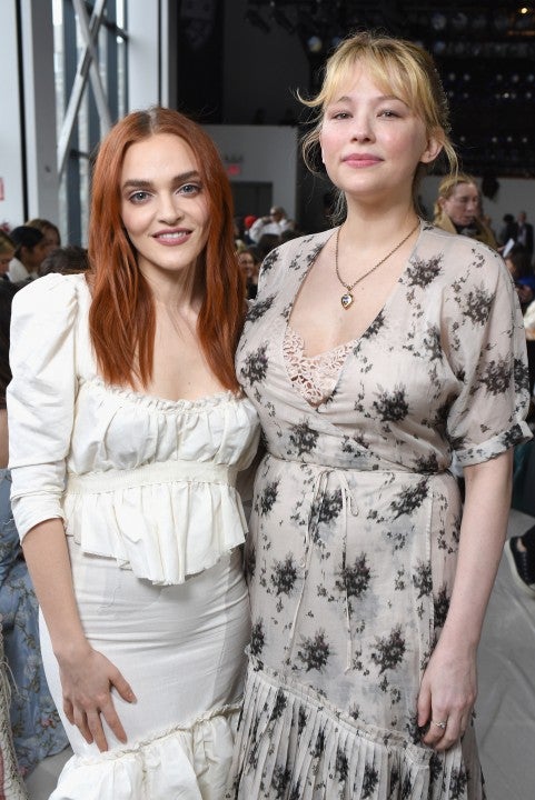 Madeline Brewer and Haley Bennett at nyfw