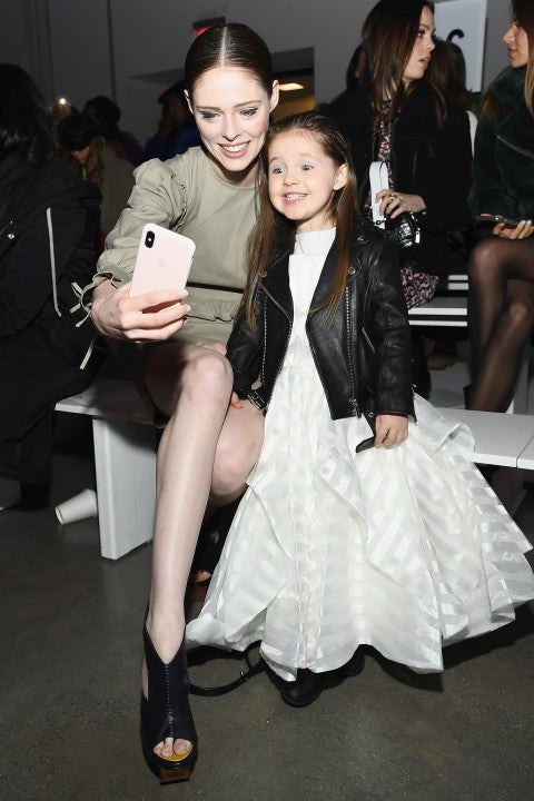 Coco Rocha and daughter at nyfw