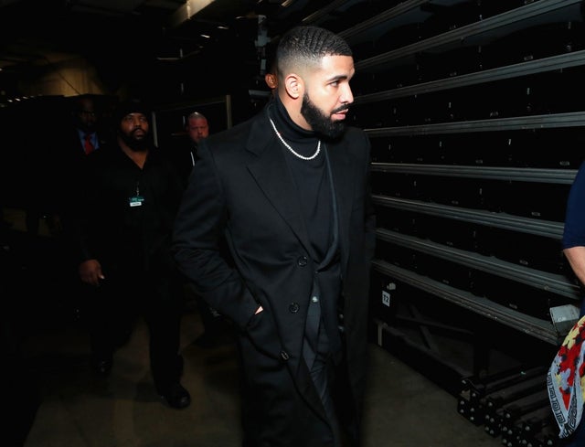 Drake backstage at 2019 grammys