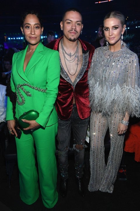 Tracee Ellis Ross, Evan Ross and Ashlee Simpson Ross at 2019 grammys
