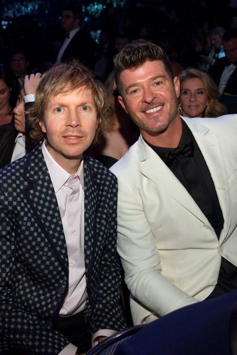 Beck and Robin Thicke at 2019 grammys