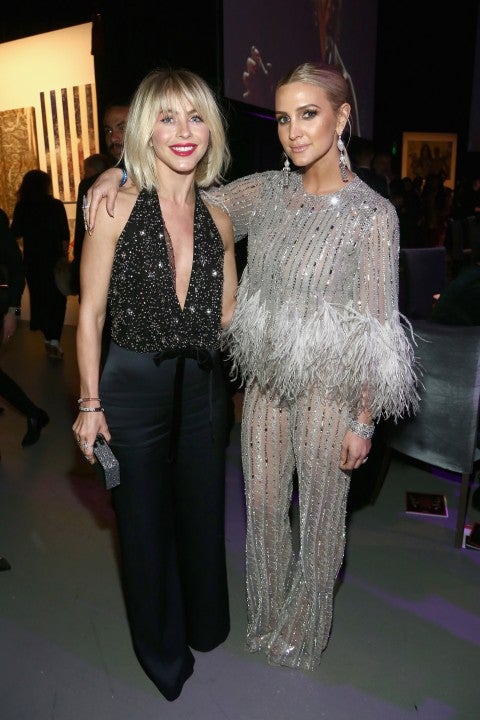 Julianne Hough and Ashlee Simpson Ross at grammy party