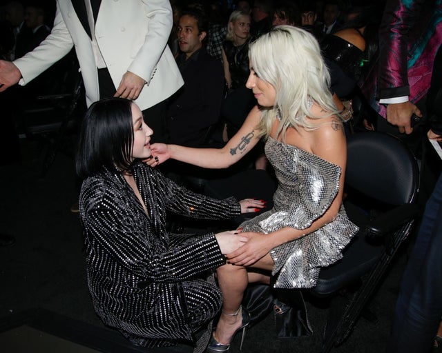 Noah Cyrus and Lady Gaga attend THE 61ST ANNUAL GRAMMY AWARDs