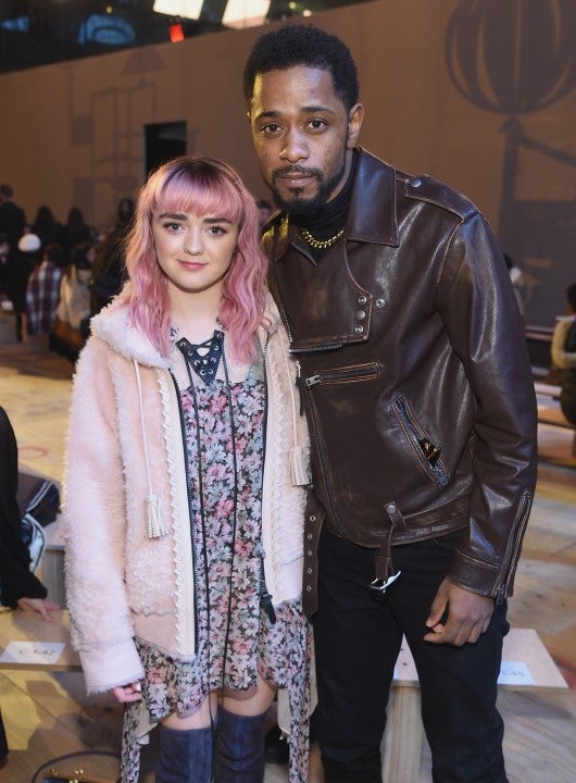 Maisie Williams and Lakeith Stanfield at coach
