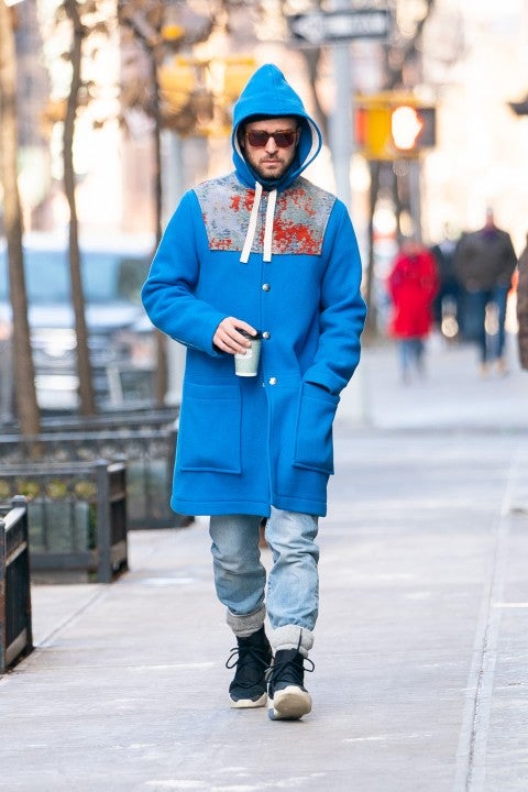 Justin Timberlake gets coffee in NYC