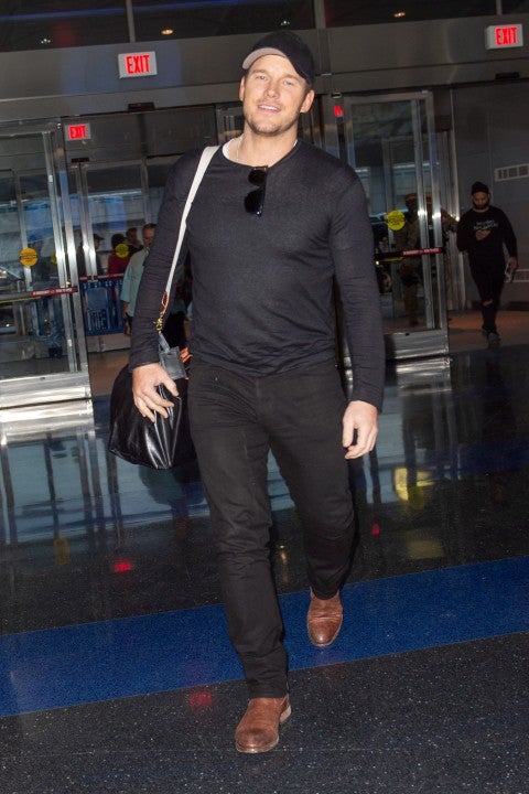 Chris Pratt at JFK Airport