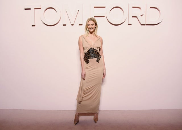 Karlie Kloss at tom ford show nyfw