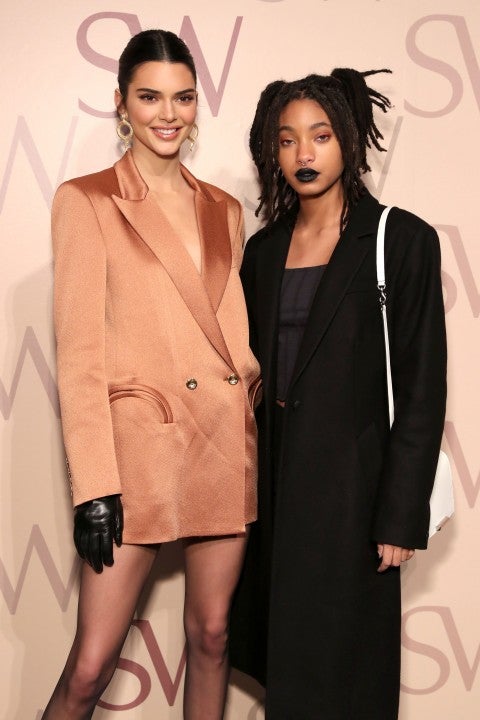 Kendall Jenner and Willow Smith during NYFW