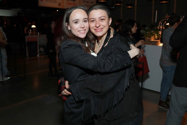 Ellen Page and Alia Shawkat at the after-party for The Umbrella Academy premiere