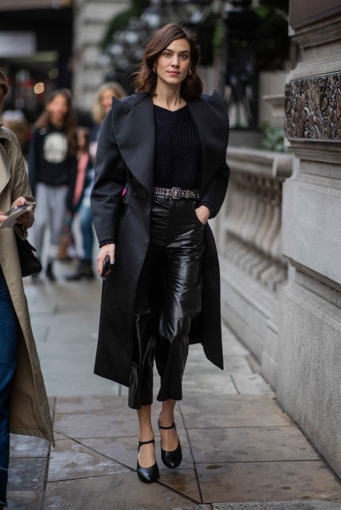 Alexa Chung during London Fashion Week