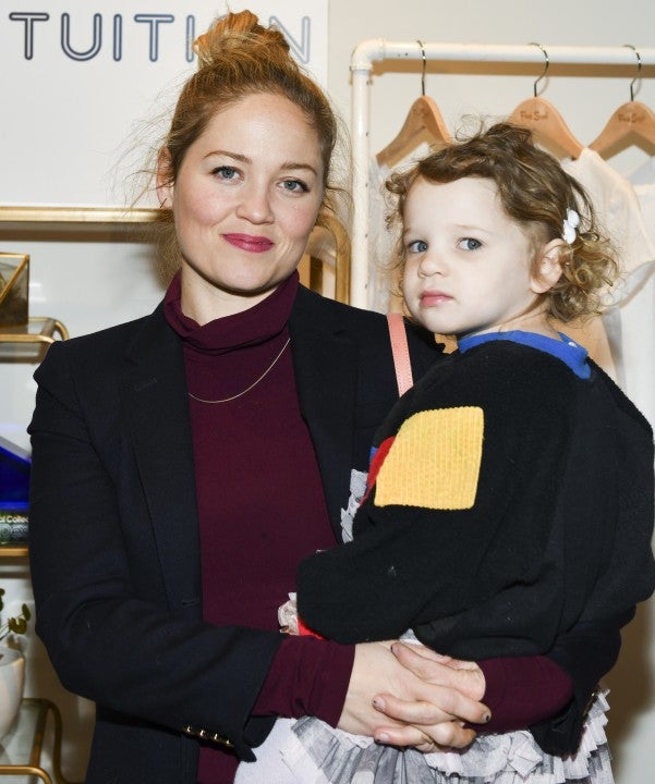 Erika Christensen and daughter at fred segal launch