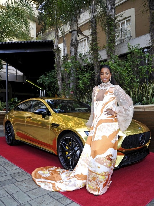 Kelly Rowland at mercedes-benz viewing party