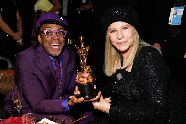 Spike Lee and Barbra Streisand at governors ball