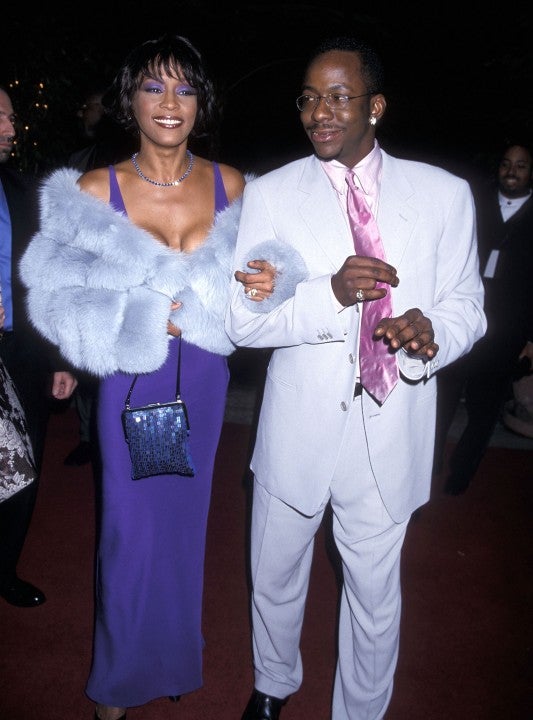 Whitney Houston and Bobby Brown at 2000 grammys