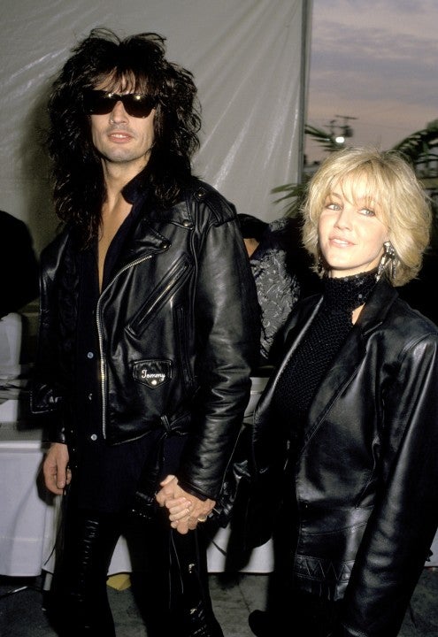 Tommy Lee and Heather Locklear at 1990 grammys