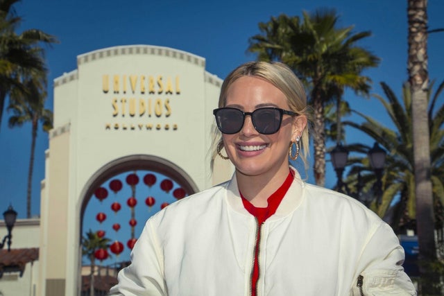 Hilary Duff at Universal Studios Hollywood on  Feb. 12.