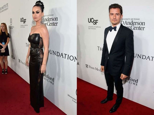 Katy Perry and Orlando Bloom arrive separately to gala in 2016
